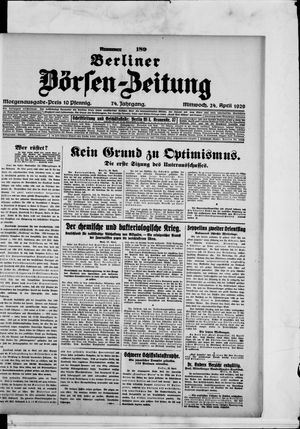 Berliner Börsen-Zeitung on Apr 24, 1929
