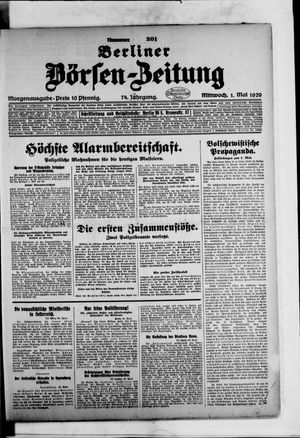 Berliner Börsen-Zeitung vom 01.05.1929