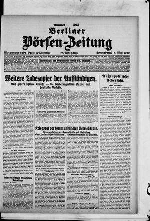 Berliner Börsen-Zeitung vom 04.05.1929