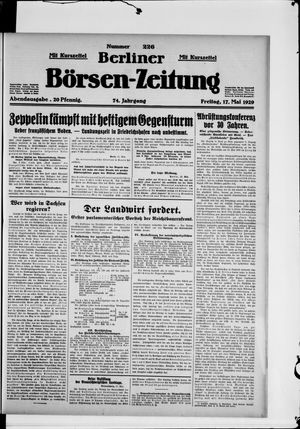 Berliner Börsen-Zeitung vom 17.05.1929