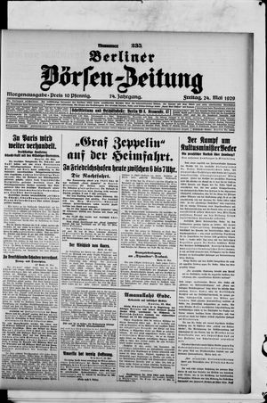 Berliner Börsen-Zeitung vom 24.05.1929