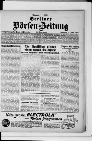 Berliner Börsen-Zeitung vom 02.06.1929