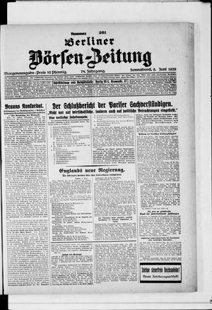 Berliner Börsen-Zeitung vom 08.06.1929