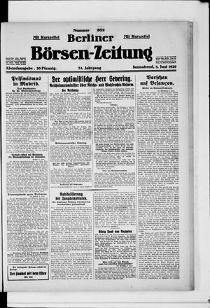 Berliner Börsen-Zeitung vom 08.06.1929