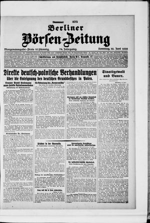 Berliner Börsen-Zeitung vom 16.06.1929