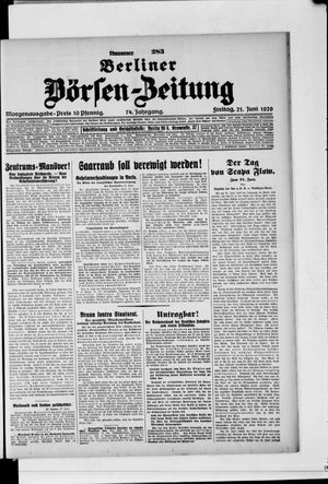 Berliner Börsen-Zeitung vom 21.06.1929