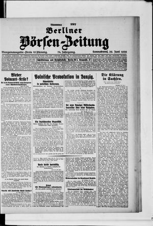 Berliner Börsen-Zeitung vom 29.06.1929