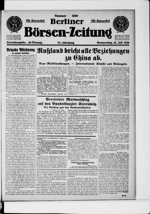 Berliner Börsen-Zeitung vom 18.07.1929