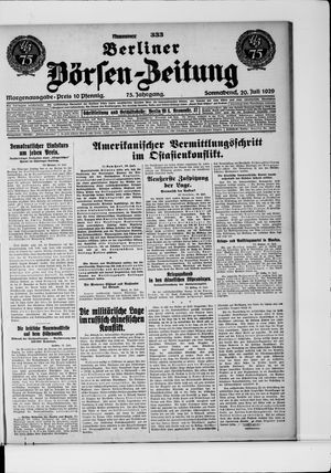 Berliner Börsen-Zeitung on Jul 20, 1929
