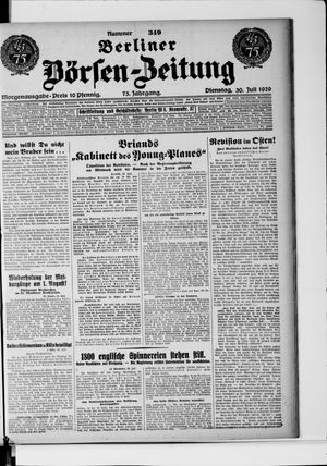Berliner Börsen-Zeitung vom 30.07.1929