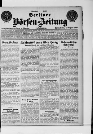 Berliner Börsen-Zeitung vom 03.08.1929