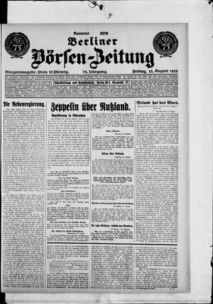 Berliner Börsen-Zeitung vom 16.08.1929