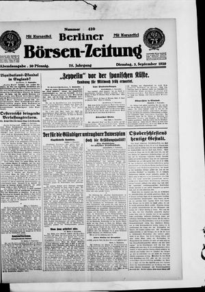 Berliner Börsen-Zeitung vom 03.09.1929