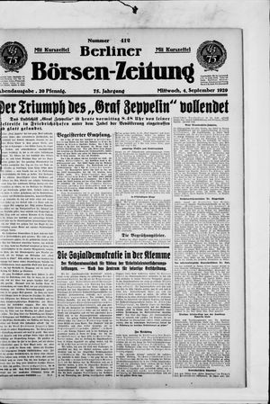 Berliner Börsen-Zeitung vom 04.09.1929