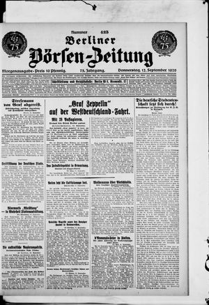 Berliner Börsen-Zeitung vom 12.09.1929