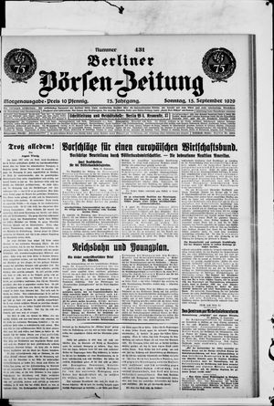 Berliner Börsen-Zeitung vom 15.09.1929