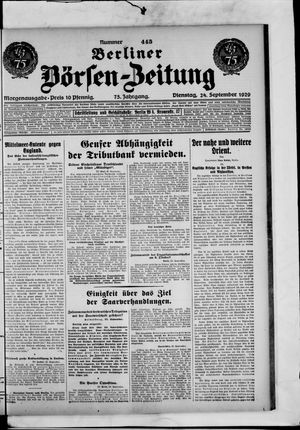 Berliner Börsen-Zeitung vom 24.09.1929