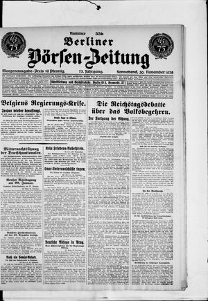 Berliner Börsen-Zeitung vom 30.11.1929