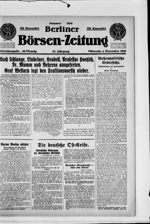 Berliner Börsen-Zeitung vom 04.12.1929