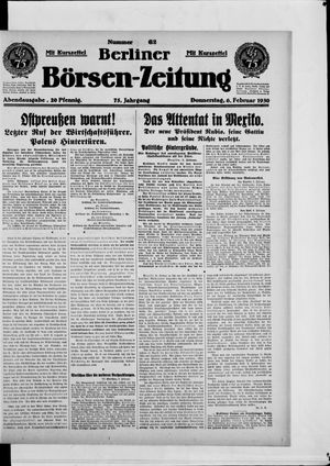 Berliner Börsen-Zeitung vom 06.02.1930