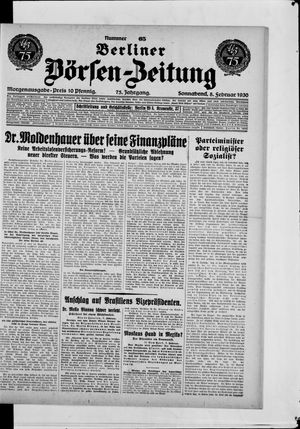 Berliner Börsen-Zeitung on Feb 8, 1930