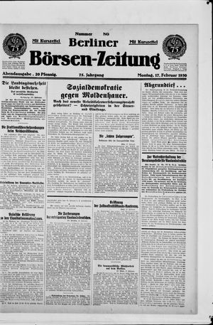 Berliner Börsen-Zeitung vom 17.02.1930