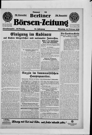 Berliner Börsen-Zeitung vom 18.02.1930