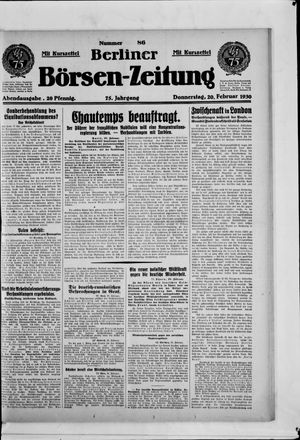 Berliner Börsen-Zeitung on Feb 20, 1930