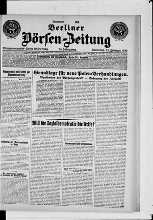 Berliner Börsen-Zeitung vom 25.02.1930