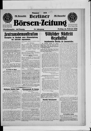 Berliner Börsen-Zeitung on Feb 28, 1930