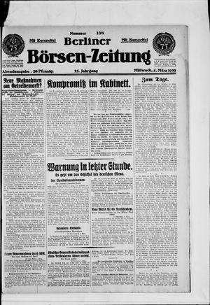 Berliner Börsen-Zeitung vom 05.03.1930