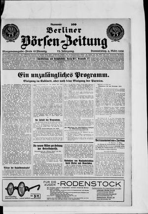 Berliner Börsen-Zeitung vom 06.03.1930