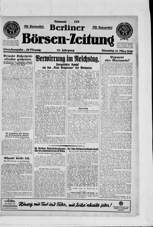 Berliner Börsen-Zeitung vom 11.03.1930