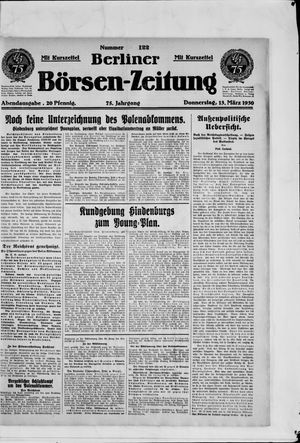 Berliner Börsen-Zeitung vom 13.03.1930