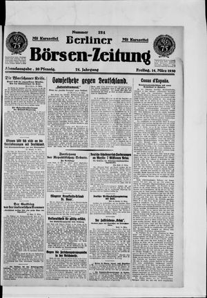 Berliner Börsen-Zeitung vom 14.03.1930