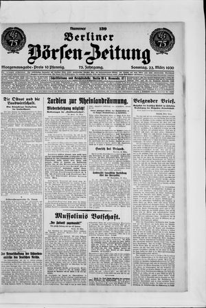 Berliner Börsen-Zeitung vom 23.03.1930