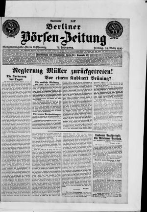 Berliner Börsen-Zeitung vom 28.03.1930