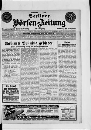 Berliner Börsen-Zeitung on Mar 30, 1930