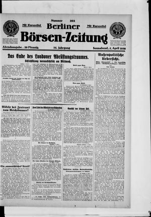 Berliner Börsen-Zeitung on Apr 5, 1930