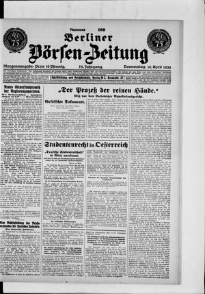 Berliner Börsen-Zeitung vom 10.04.1930