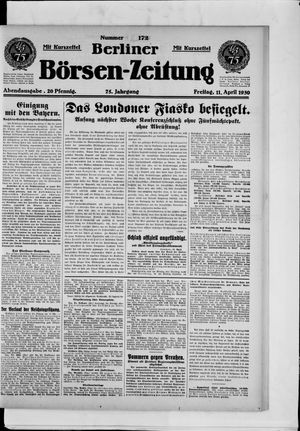 Berliner Börsen-Zeitung on Apr 11, 1930