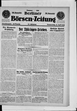 Berliner Börsen-Zeitung on Apr 17, 1930
