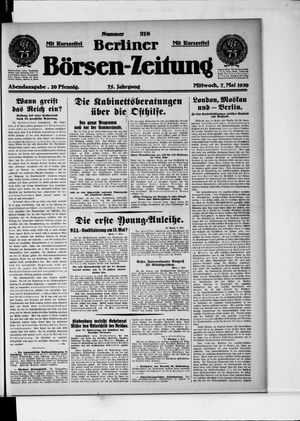 Berliner Börsen-Zeitung vom 07.05.1930