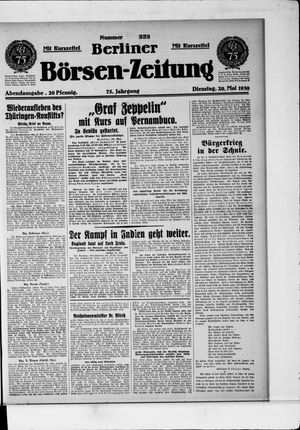 Berliner Börsen-Zeitung vom 20.05.1930