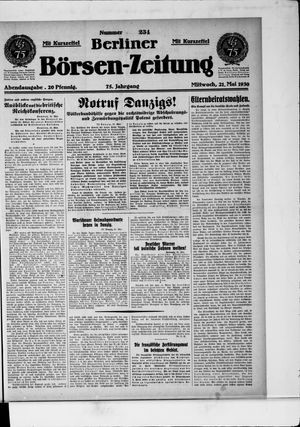 Berliner Börsen-Zeitung vom 21.05.1930