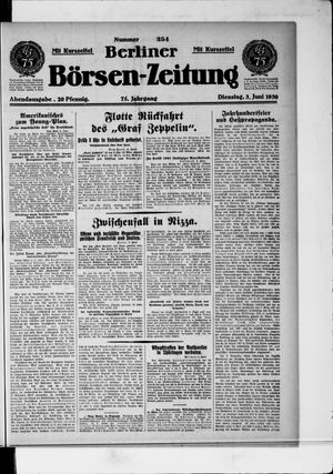 Berliner Börsen-Zeitung vom 03.06.1930