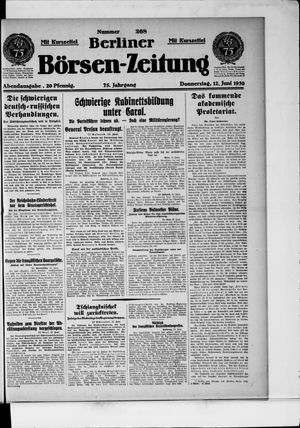 Berliner Börsen-Zeitung vom 12.06.1930