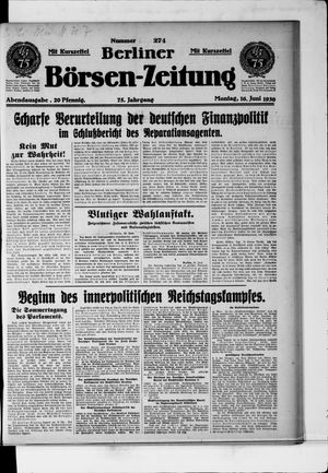 Berliner Börsen-Zeitung vom 16.06.1930