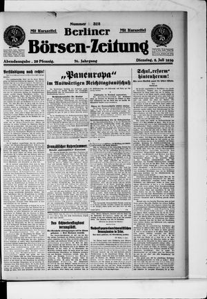 Berliner Börsen-Zeitung vom 08.07.1930