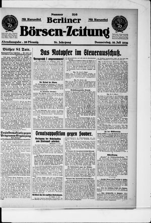 Berliner Börsen-Zeitung vom 10.07.1930